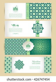 Banners set of islamic