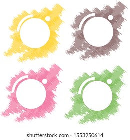 Banners set. Modern design. Flat geometric liquid shapes. Modern banner template for logo, flyer, presentation design. Yellow, red, blue colors