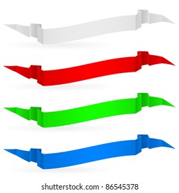 Banners set number two. Illustration on white background for design