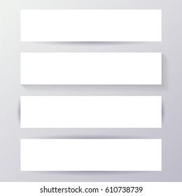 Banners shadow paper 