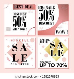 Banners Shopping background, label for business promotion website and mobile website banners