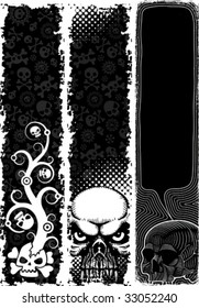banners with skulls