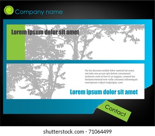 Banners and some elements for company identity, vector