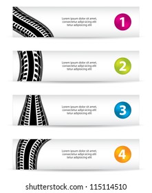 banners with special tire design