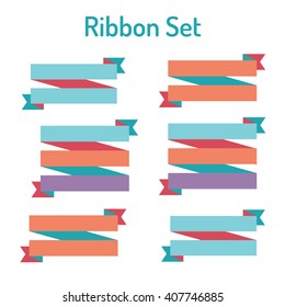 Banners in speech bubble form.geometric template.