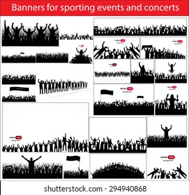 Banners for sporting events and concerts