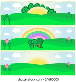 Banners for St. Patrick's day. Please visit my portfolio.