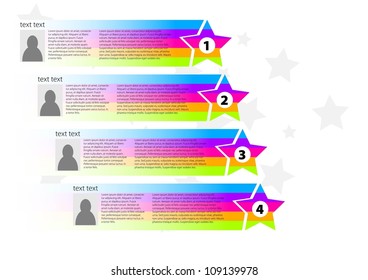 Banners with star