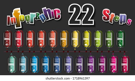 Banners steps timeline , Vector infographic, colorful background. Business options, parts .