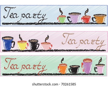 Banners:" tea party"