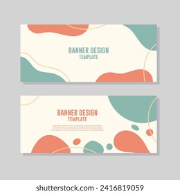 Banners template with abstract background. Vector illustration