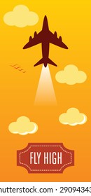 Banners template with airplanes