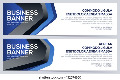 Banners template for business or website header. 