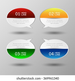 Banners template design Illustration vector business and text box infographics for presentation layout. 
