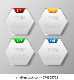 Banners template design Illustration vector business and text box infographics for presentation layout.
