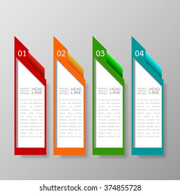 Banners template design Illustration vector business and text box infographics for presentation layout.
