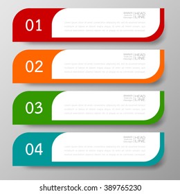 Banners template design Illustration vector business and text box infographics for presentation layout.