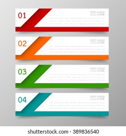 Banners template design Illustration vector business and text box infographics for presentation layout.