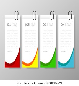 Banners template design Illustration vector business and text box infographics for presentation layout.