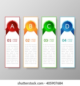 Banners template design Illustration vector business and text box infographics for presentation layout.
