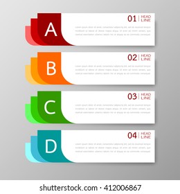 Banners template design Illustration vector business and text box infographics for presentation layout.