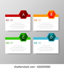 Banners template design Illustration vector business and text box infographics for presentation layout.