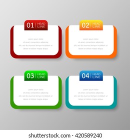 Banners template design Illustration vector business and text box infographics for presentation layout.