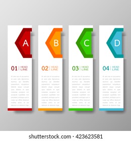 Banners template design Illustration vector business and text box infographics for presentation layout.

