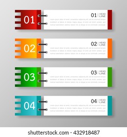 Banners template design Illustration vector business and text box infographics for presentation layout.
