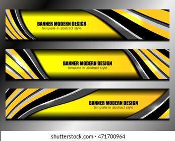 Banners Template Design, vector illustration