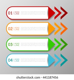 Banners template tabs design Illustration vector business and text box infographics for presentation layout.