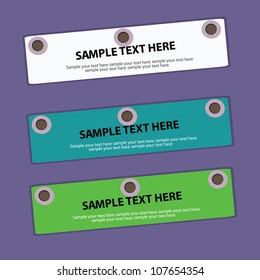Banners for text,Vector