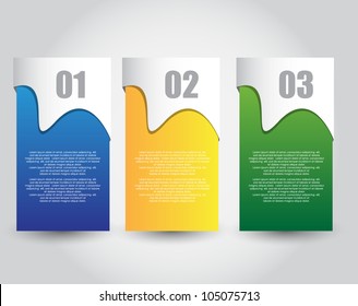 banners with various choice options