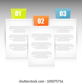 banners with various choice options