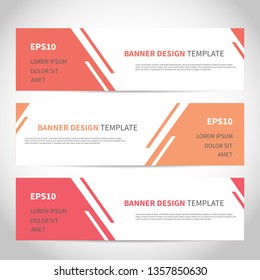 Banners vector design or headers web template with abstract geometric trendy background. Vector design for your banners, headers, footers, fkyers, cards etc.