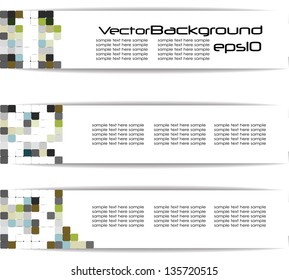 banners, web design, abstract background, labels with number