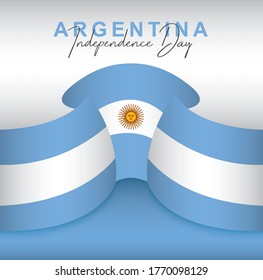 Banners welcoming Argentina's Independence Day. Cool and modern design.