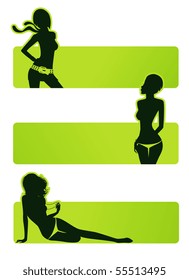 Banners with women