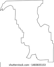 Bannock county map in state of Idaho