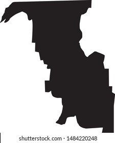 Bannock county map in state of Idaho