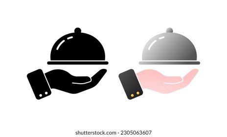 Banquet. Flat, colorful, lush banquet. Vector icons.