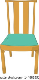 Banquet wooden chair perspective artwork angle 7