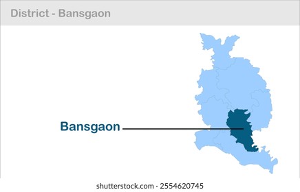 Bansgaonsub-district map, Gorakhpur District, Uttar Pradesh State, Republic of India, Government of  Uttar Pradesh, Indian territory, Eastern India, politics, village, tourism