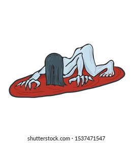 banshee with blood in the floor