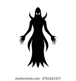 Banshee silhouette vector art Illustration