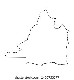 Banteay Meanchey province map, administrative division of Cambodia. Vector illustration.