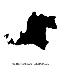Banten province map, administrative division of Indonesia. Vector illustration.