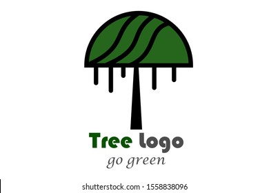Banyan Tree. Tree logo template vector icon illustration.  spring season. 