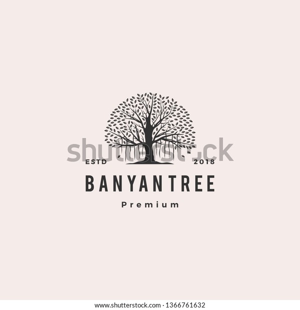 banyan tree logo
vector icon
illustration