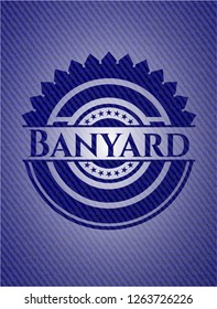 Banyard emblem with jean texture
